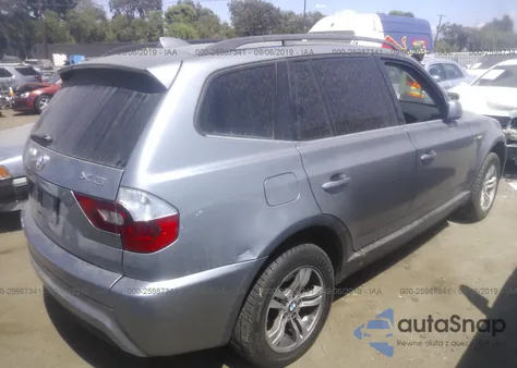 2006 BMW X3 3.0I z USA, uszkodzony, nr VIN WBXPA93486WD34304